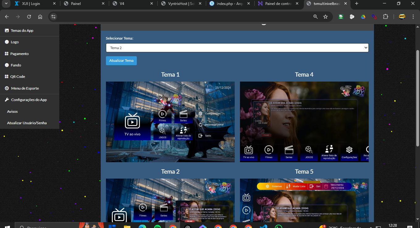 Configuração de Canais